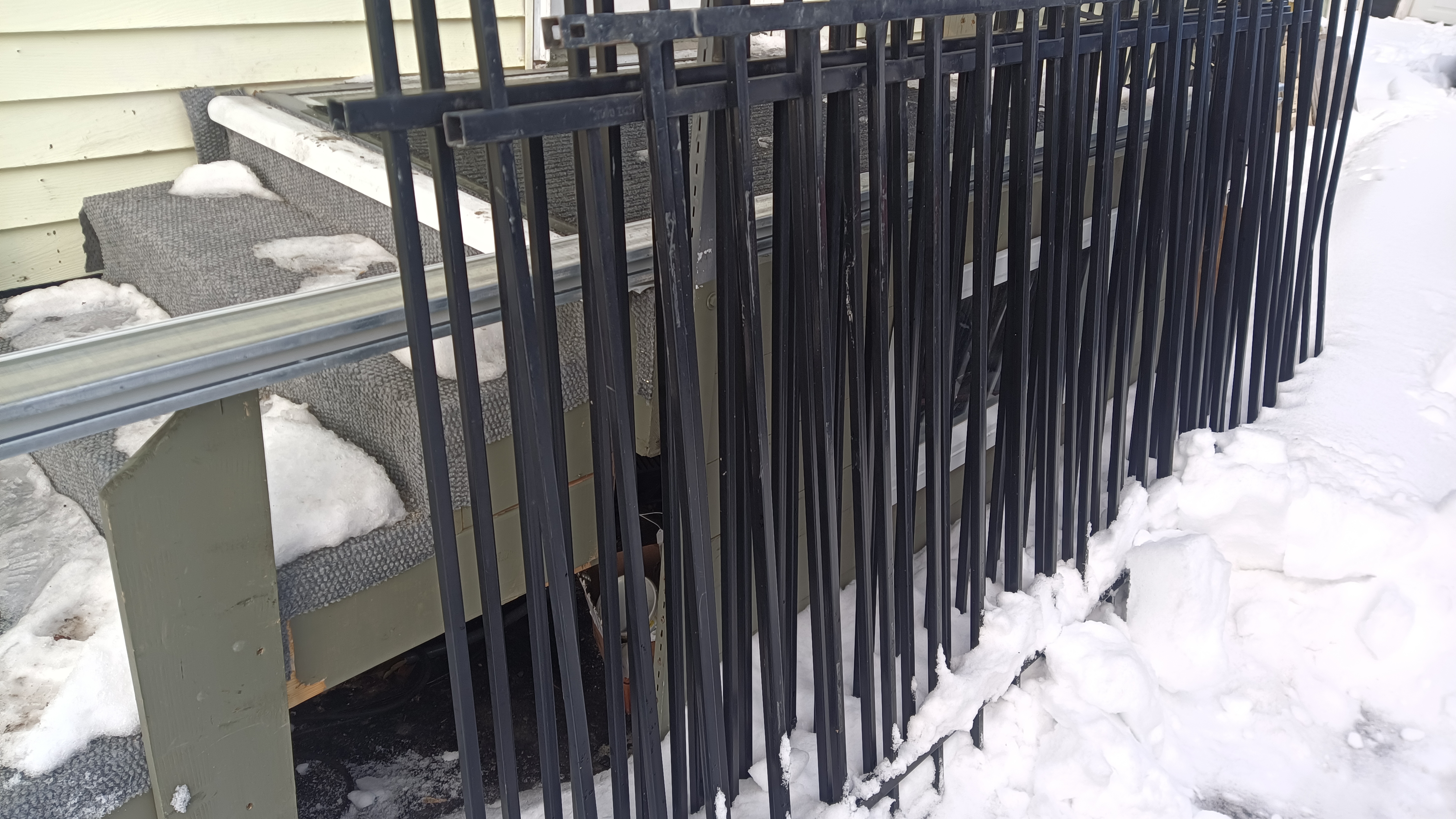 4x6 ft Black Metal Made New Section Fences 4 PCS 4 x 6