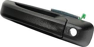 DOOR HANDLE, LH (DRIVER SIDE)- FRONT- TEXTURED BLACK- W/ KEYHOLE