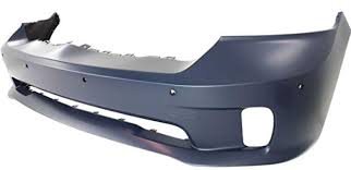 BUMPER COVER- PRIMED- W/ 6 SENSOR HOLES- W/ FOG LAMP HOLES- 1 PIECE BUMPER- CAPA CERTIFIED Hover For All Part