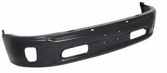 BUMPER FACE BAR- SATIN BLACK/ PTM- W/O SENSOR HOLES- W/ FOG LAMP HOLES- W/ TOW HOOK HOLES- 2 PIECE BUMPER- W/