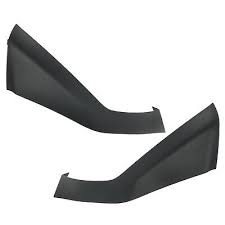 BUMPER MOULDING KIT- OUTER- SOLD AS A PAIR, LH (DRIVE SIDE)+ RH (PASSENGER SIDE)- TEXTURED BLACK- FOR 1PC BUMP