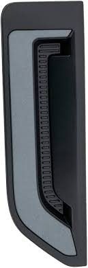 FENDER GRILLE, LH (DRIVER SIDE)- TEXTURED DARK GREY- W/ MATTE GREY MOULDING- BADLANDS MODEL- W/O SASQUATCH PKG