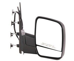 MIRROR- DUAL GLASS RH (PASSENGER SIDE) -POWER- W/O PUDDLE LIGHT- TEXTURED BLACK