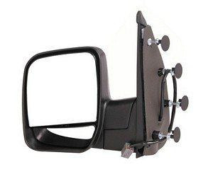 MIRROR- DUAL GLASS LH (DRIVER SIDE) -POWER- W/O PUDDLE LIGHT- TEXTURED BLACK
