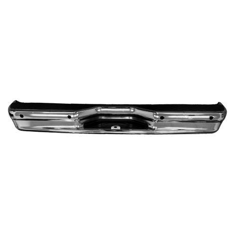 BUMPER FACE BAR ASSEMBLY- STEEL- CHROME- W/ 4 SENSOR HOLES- W/ STEP- INCLUDES WELDED BRACKETS/ TOP PADS Hover