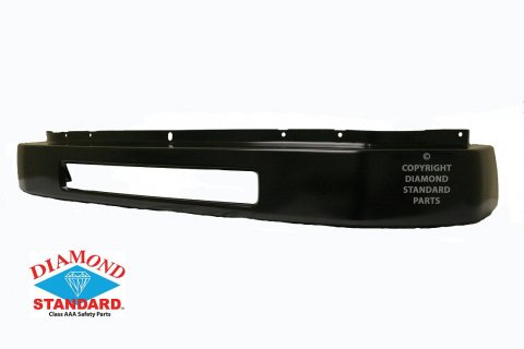 BUMPER FACE BAR- STEEL- MATTE BLACK/ PTM- DIAMOND STANDARD- CAPA CERTIFIED