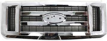 GRILLE- MATTE BLACK MESH- W/ CHROME FRAME
