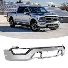 BUMPER FACE BAR- CHROME- W/ 6 SENSOR HOLES- MODEL W/ PARK ASSIST