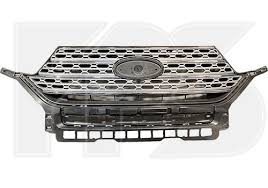 GRILLE- MATTE GREY- W/ SATIN CHROME MESH- LIMITED MODEL
