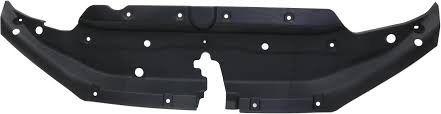 RADIATOR SUPPORT SUPPORT COVER- PLASTIC POLYMER- TEXTURED BLACK