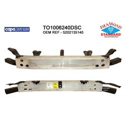 BUMPER REBAR- HS ALUMINUM- FOR 17'' WHEELS- DIAMOND STANDARD- CAPA CERTIFIED