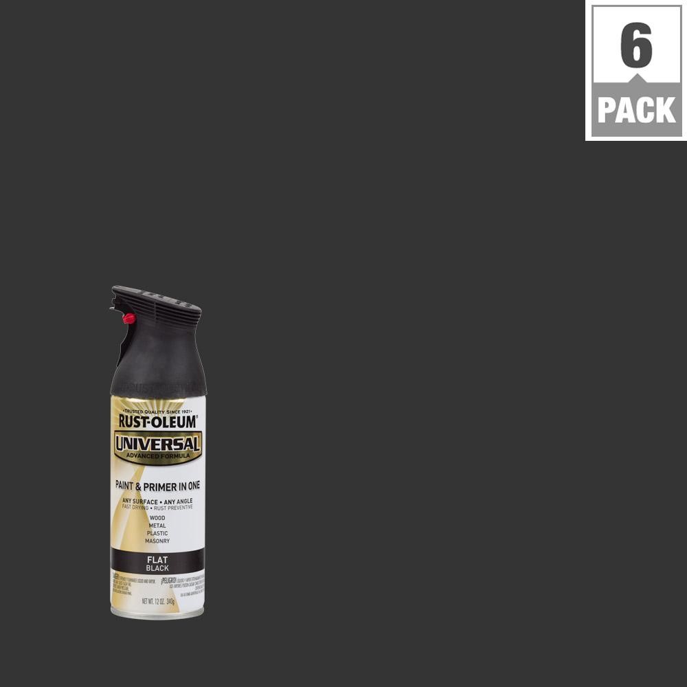 Rust-Oleum Universal Spray Paint And Primer in One in Flat Black