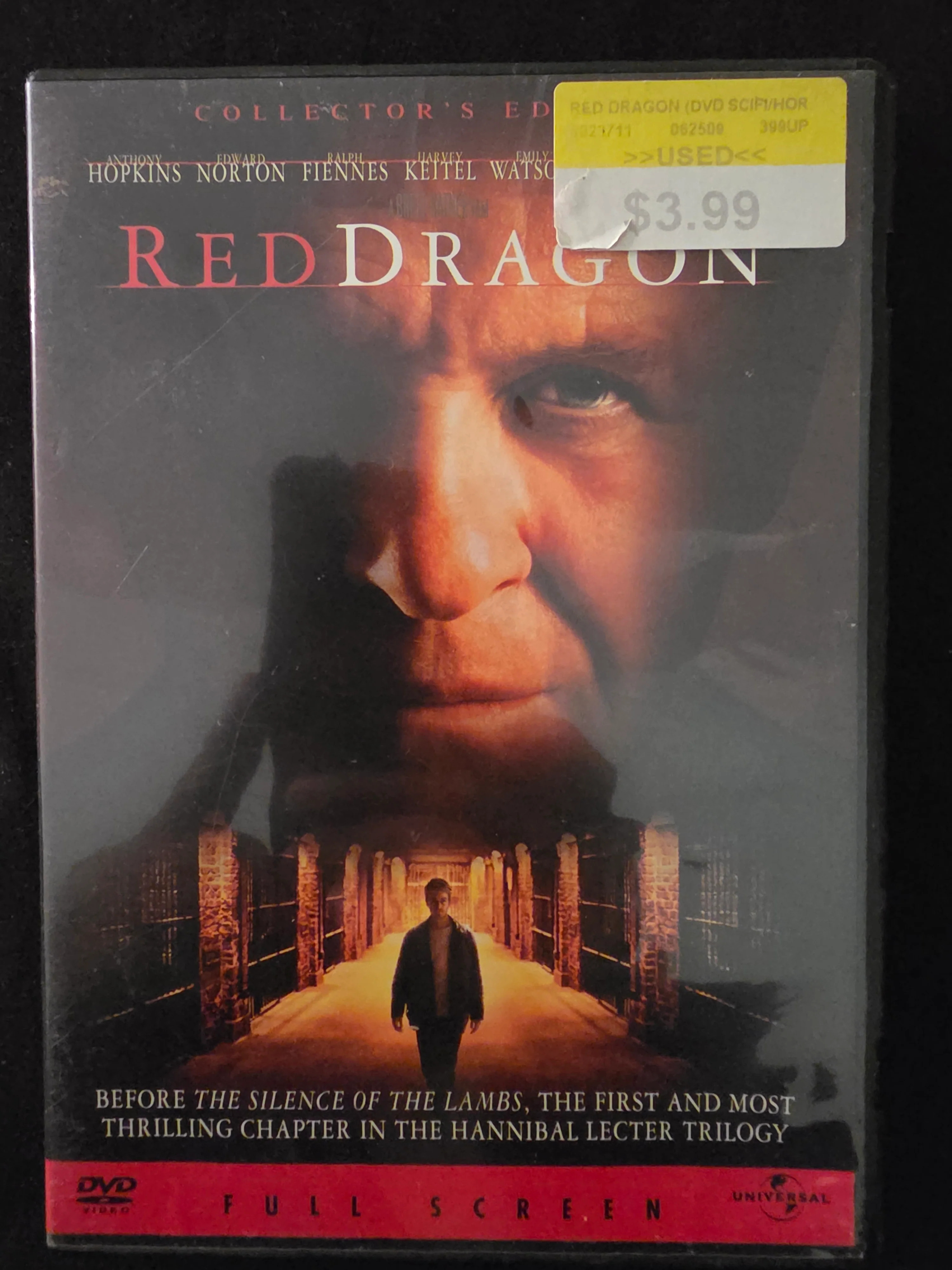 Universal Studios Red Dragon (DVD) Collector's Edition Full Scre