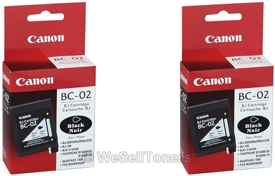 Canon Model BC-02 Black Cartridge