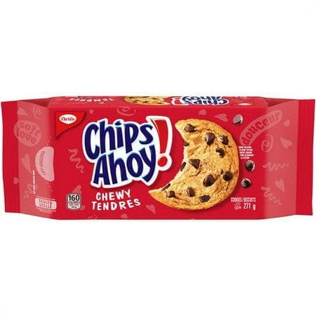 Chips Ahoy Chewy Chocolate Chip Cookies 271g/9.6oz 2 Pack (Imported from Canada)