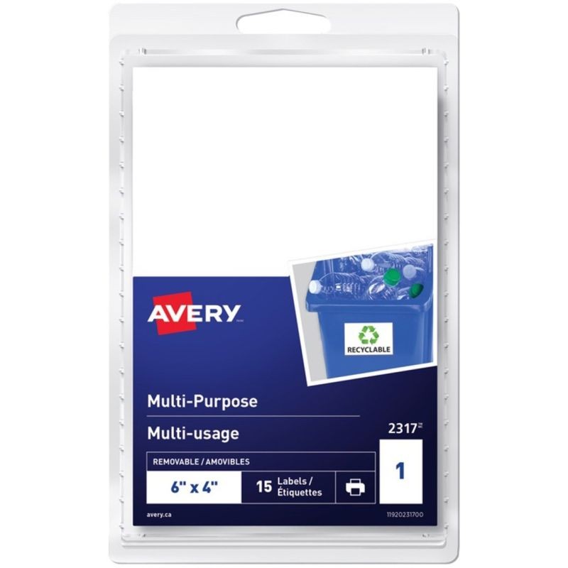 Avery Removable Rectangular Labels (AVE2317)