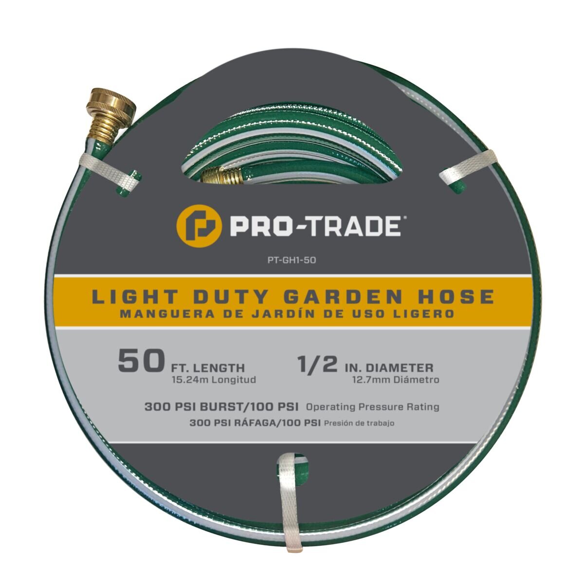 1/2 in. x 50 ft. Light Duty Garden Hose