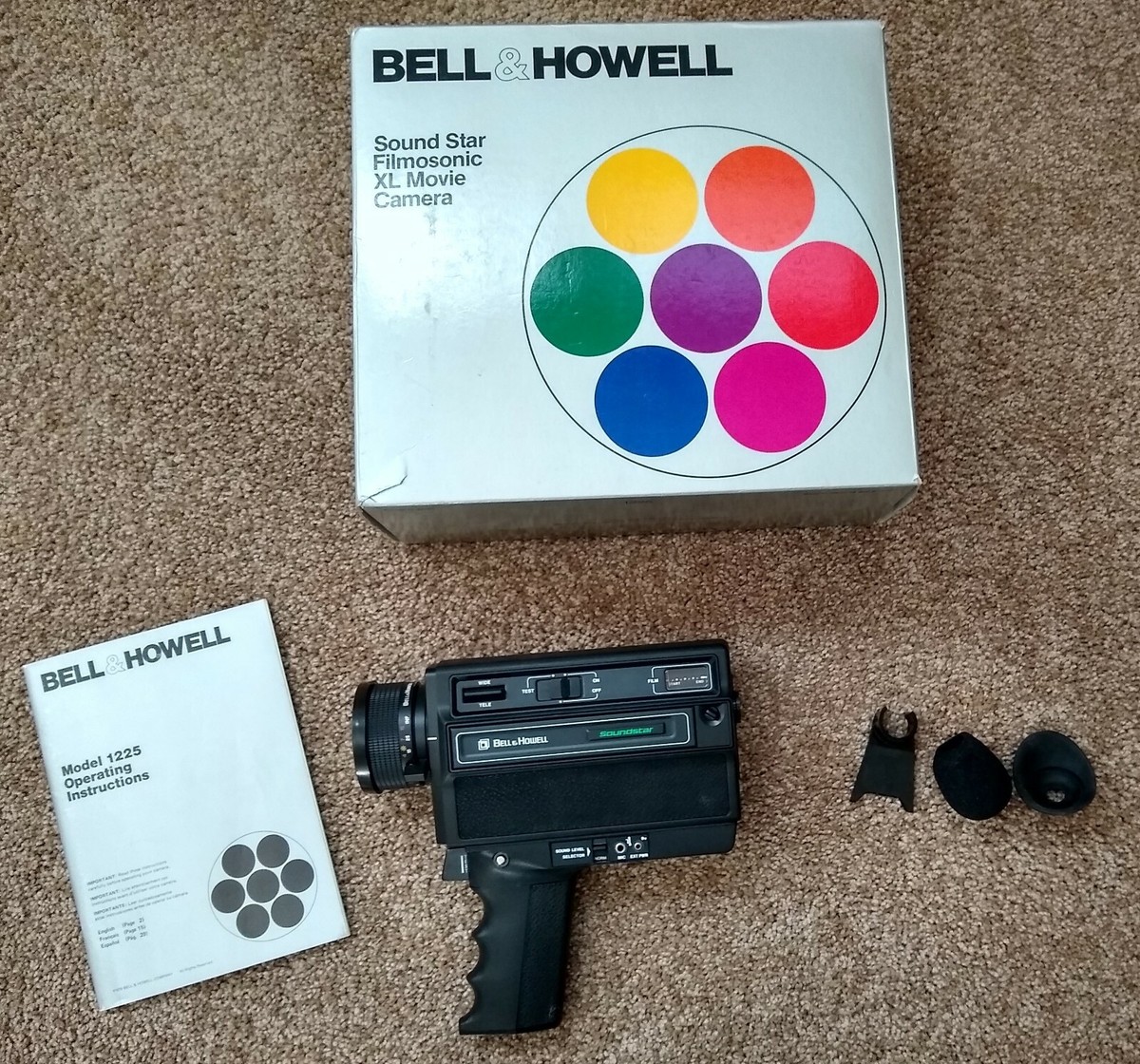 Bell & Howell Sound Star Filmosonic XL Movie Camera as is ~