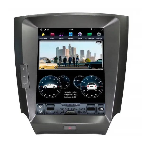 12.1'' Vertical PX6 Tesla Style Android 9.0 Car DVD GPS Navigation Player for TOYOTA LAND CRUISER LC100 LEXUS LX470 1999-2002