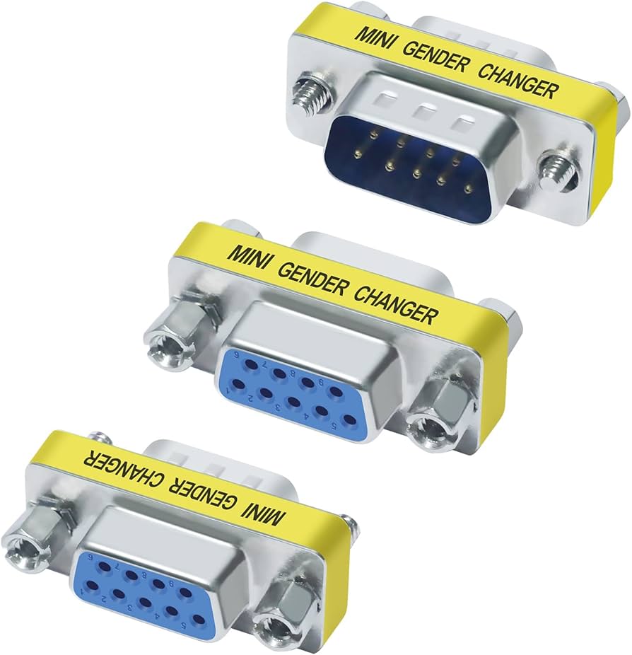 DB9 9Pin Male to Male/Female to Female/Male to Female Mini Gender Changer Adapter RS232 Serial plug Com Connector