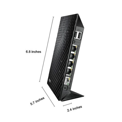 Asus RT-N56U 4-Ports Switch Wireless-N Router - 300 Mbps - USB 2.0 x 2 - Black^