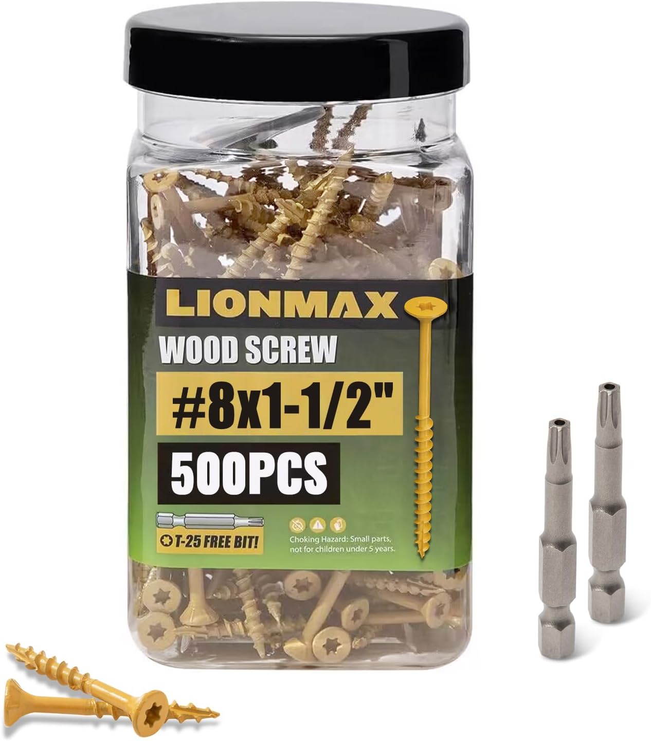 8x1-1/2 Cedar Deck Screws - 500pcs