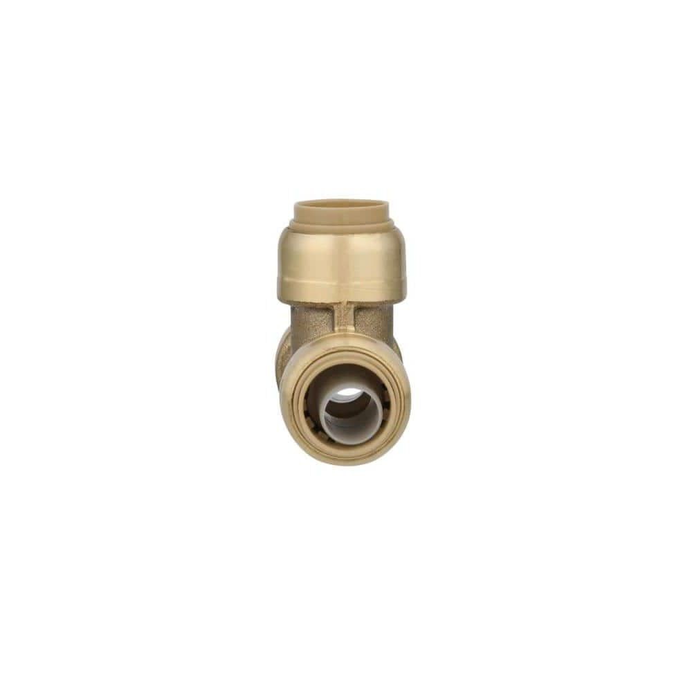 SharkBite 1/2 in. Push x 1/2 in. Dia. Push Brass Tee