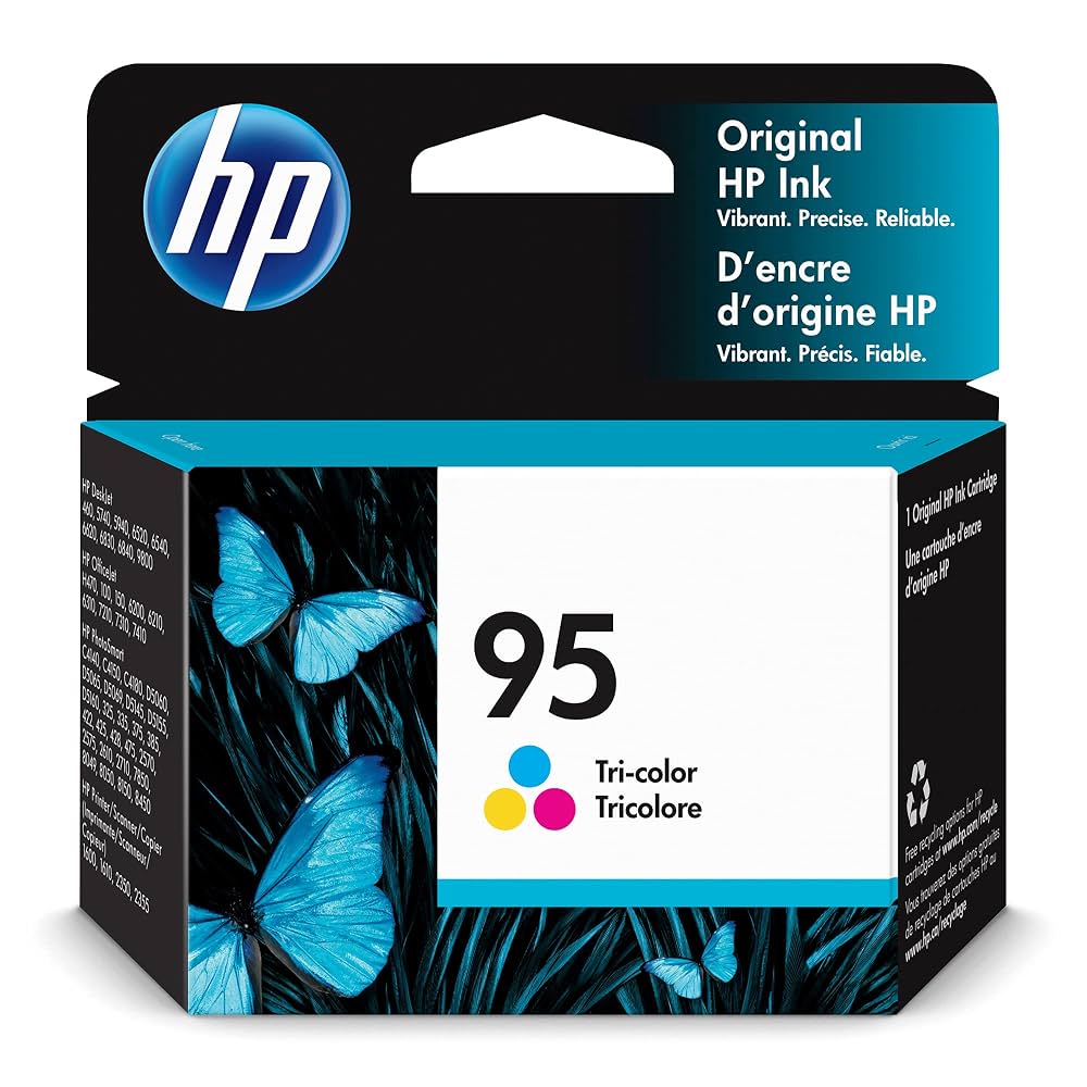 HP 95 Tri-Color Inkjet Print Cartridge with Vivera Inks (C8766WN#140)