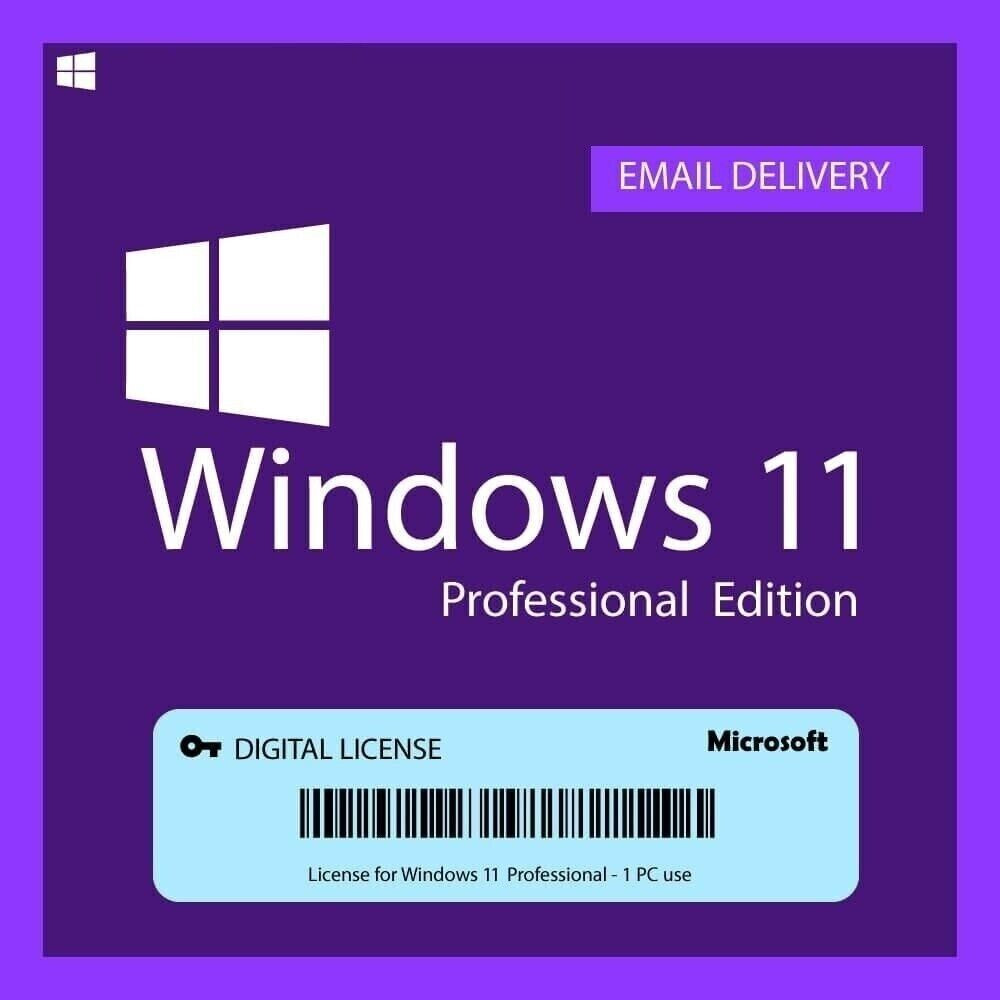 Microsoft Windows 11 Pro Product Key Instant INTERNET Activation