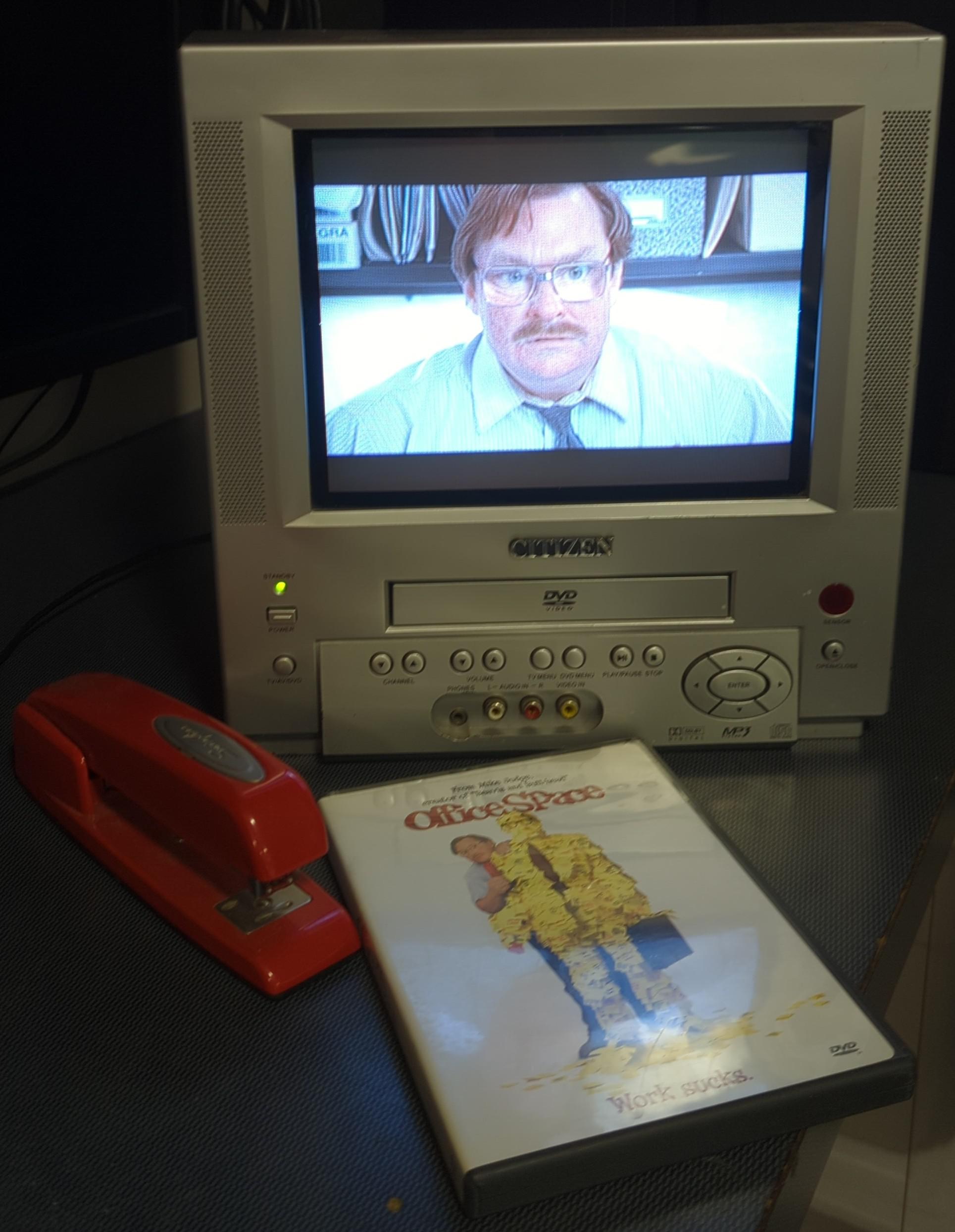 Citizen CRT DVD TV Combo CRT FLAT Rare TV Like New Condition