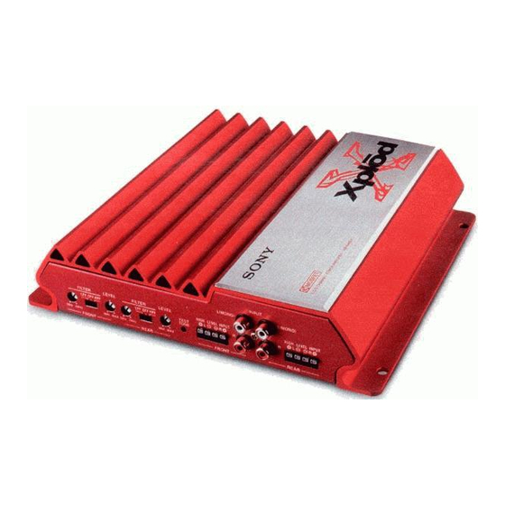 Sony XM 440EX 4/3/2 Channel Power Amplifier