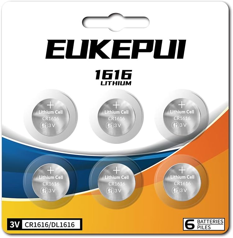 CR1616 Battery, DL1616 3V Lithium Cell-6 Count