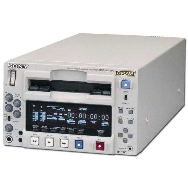 SONY DSR-1500 DVCAM DIGITAL VIDEOCASSETTE RECORDER TESTED LOW HO
