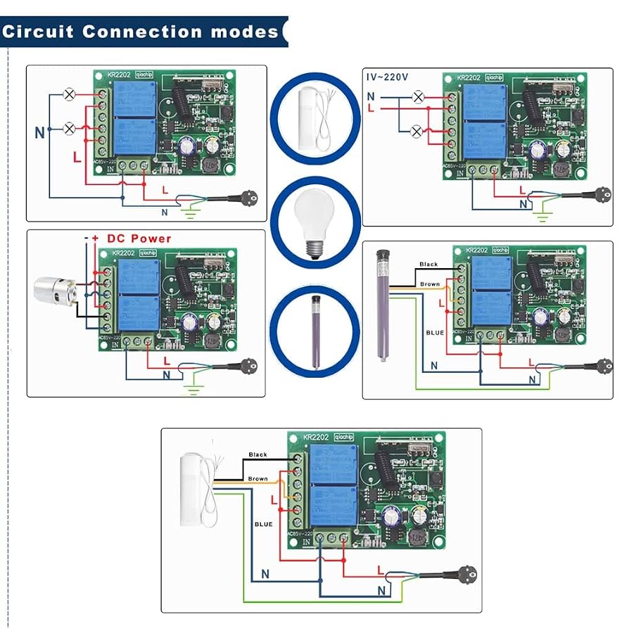 Smart Wifi RF Relay Switch Wireless 433Mhz Remote Control Light Switch Timer Function DC 5V-24V Two Channels RF Relay Module Controller Compatible with Alexa,Google Assistant and IFTT 2pcs Transmitter
