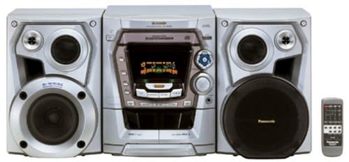 Panasonic SC-AK300 Compact Stereo System (Silver) (Discontinued by Manufacturer)