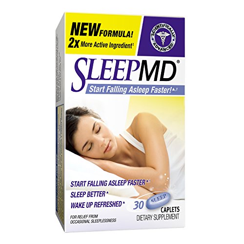 Sleep MD Sleep Aid, Non-Habit Forming Sleep Aid Featuring Valerian and Melatonin, 30 Count