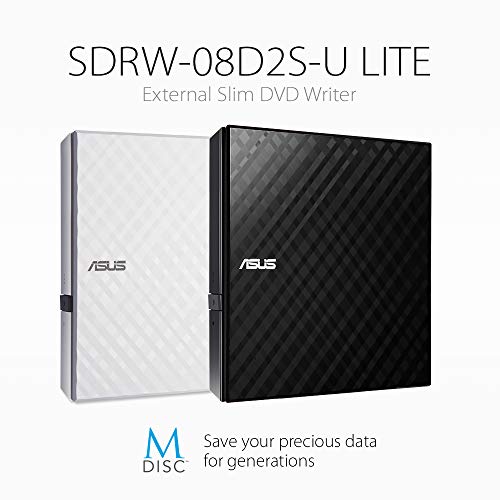 Asus SDRW-08D2S-U/BLACK DVD-RW 8 X USB 2 BLACK W/CYBERLINK