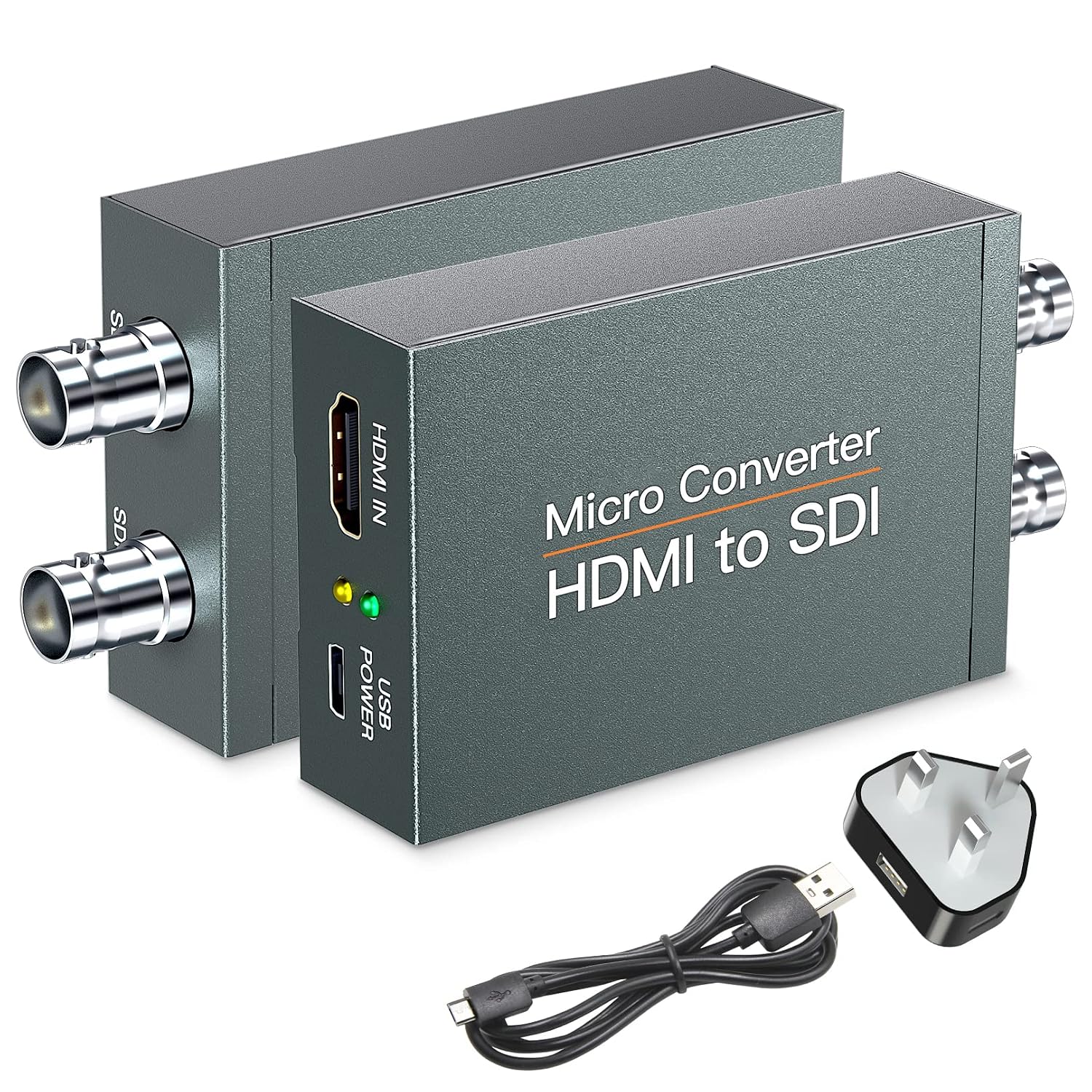 HDMI to SDI Converter Adapter HDMI SDI Adapter SDI/HD-SDI/3G-SDI Adapter Support 1080P for Camera Home Theater