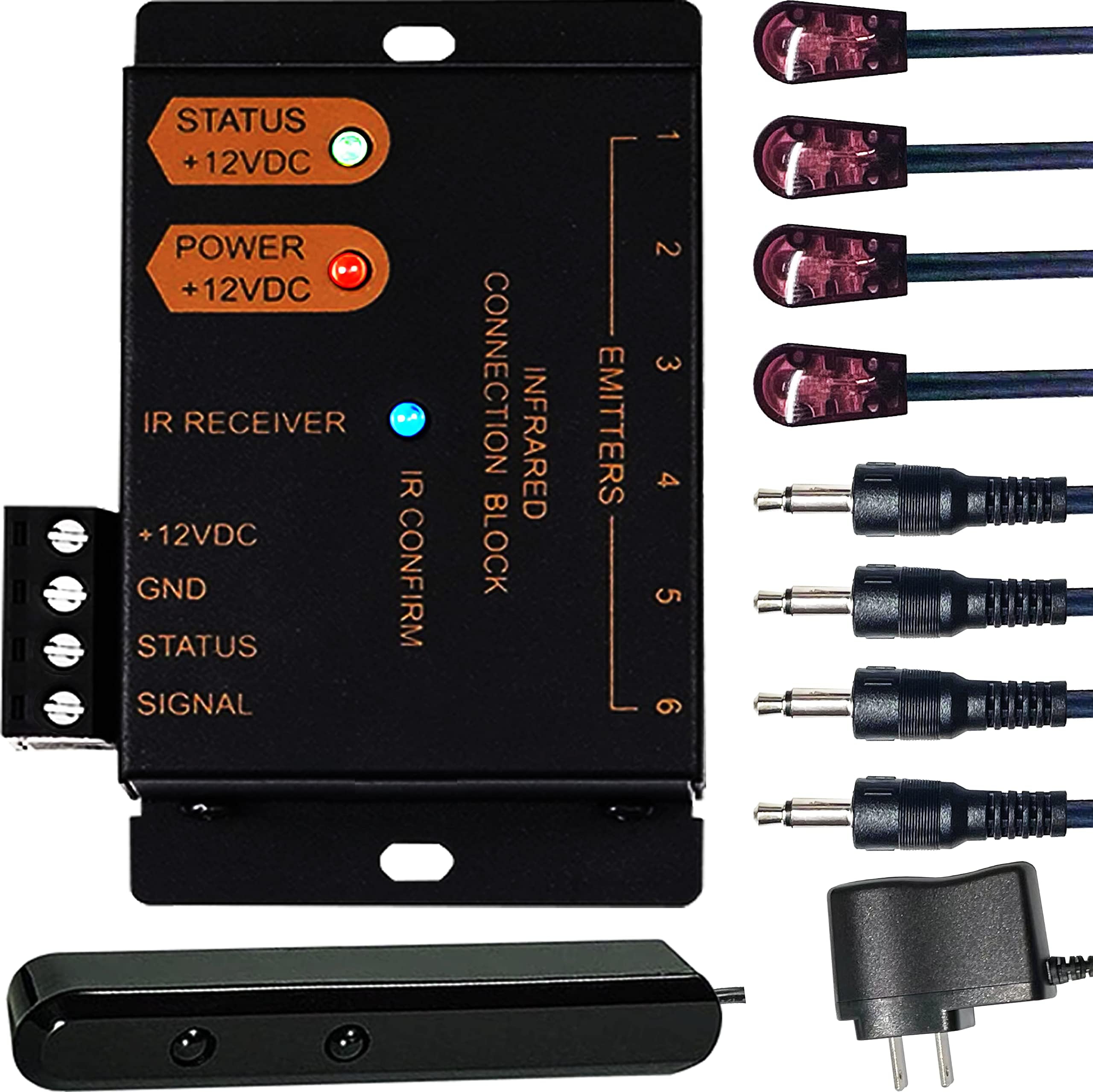 IR Repeater，IR Remote Control Extender，Infrared Repeater System (2 Dual Head ir emitter)