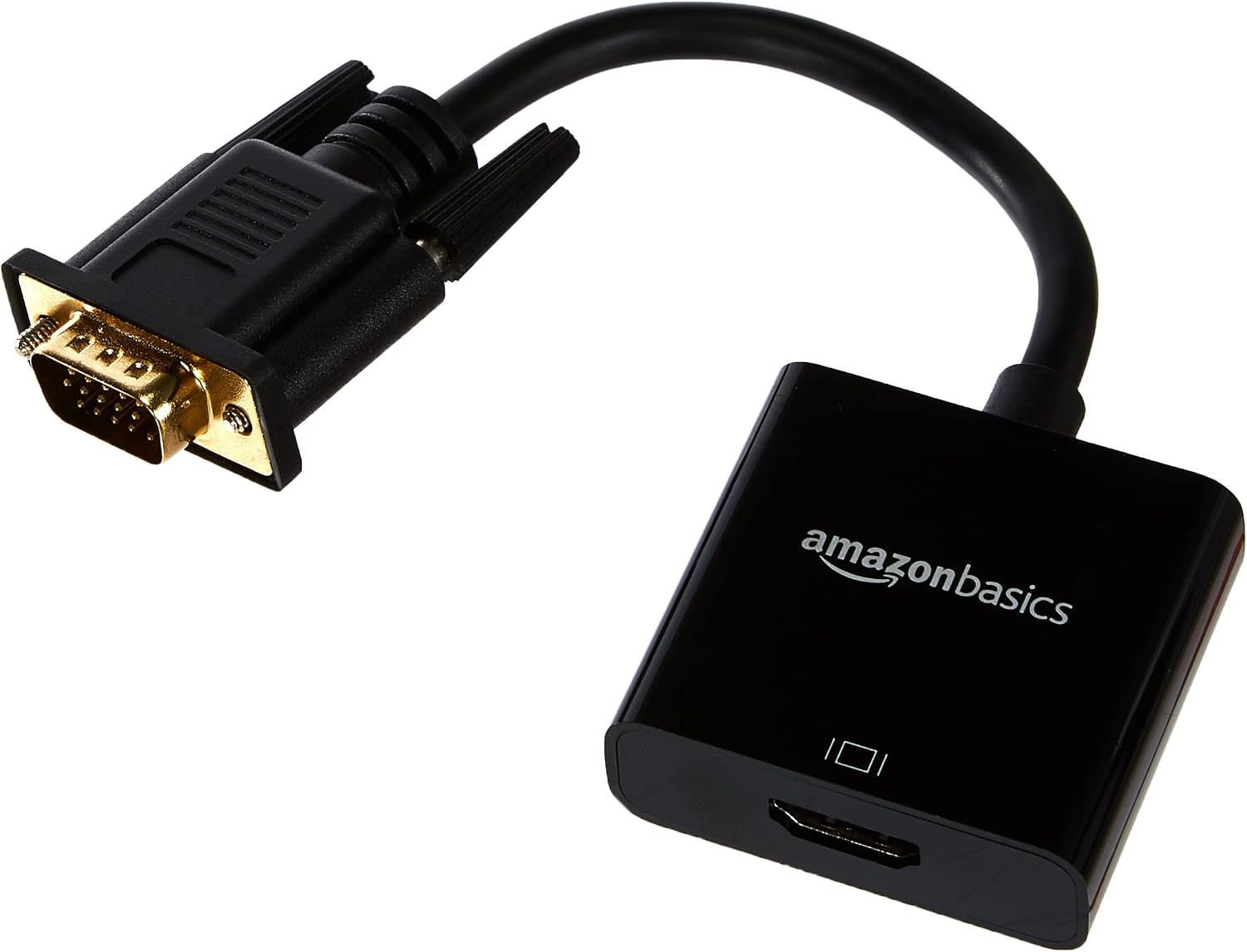 AmazonBasics VGA (Male) to HDMI (Female) Adapter with 3.5mm Audio Port