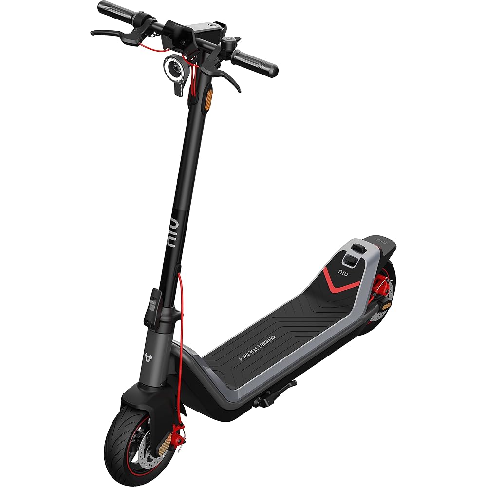 NIU Electric Scooter for Adults - 700W Max Power, 31 Miles Long Range, Max Speed 20MPH, Triple Braking System, Wider Deck, 9.5'' Tubeless Fat Tires, Portable Folding KQi3 Pro E Scooter, UL Certified