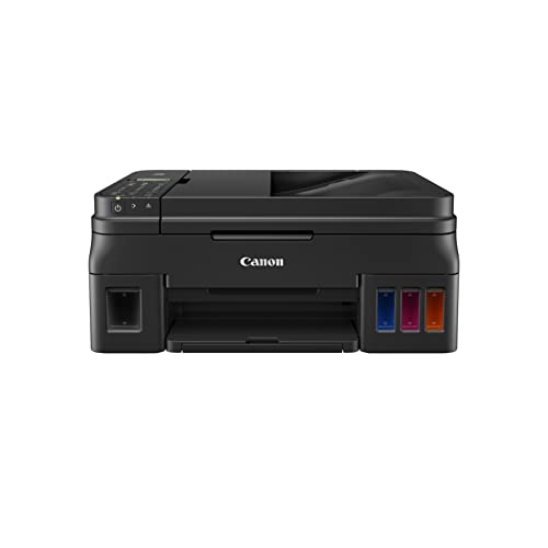 Canon PIXMA G4210 Wireless All-In-One Supertank (Megatank) Printer, Copier, Scan, Fax and ADF with Mobile Printing, Black, One Size (2316C002)