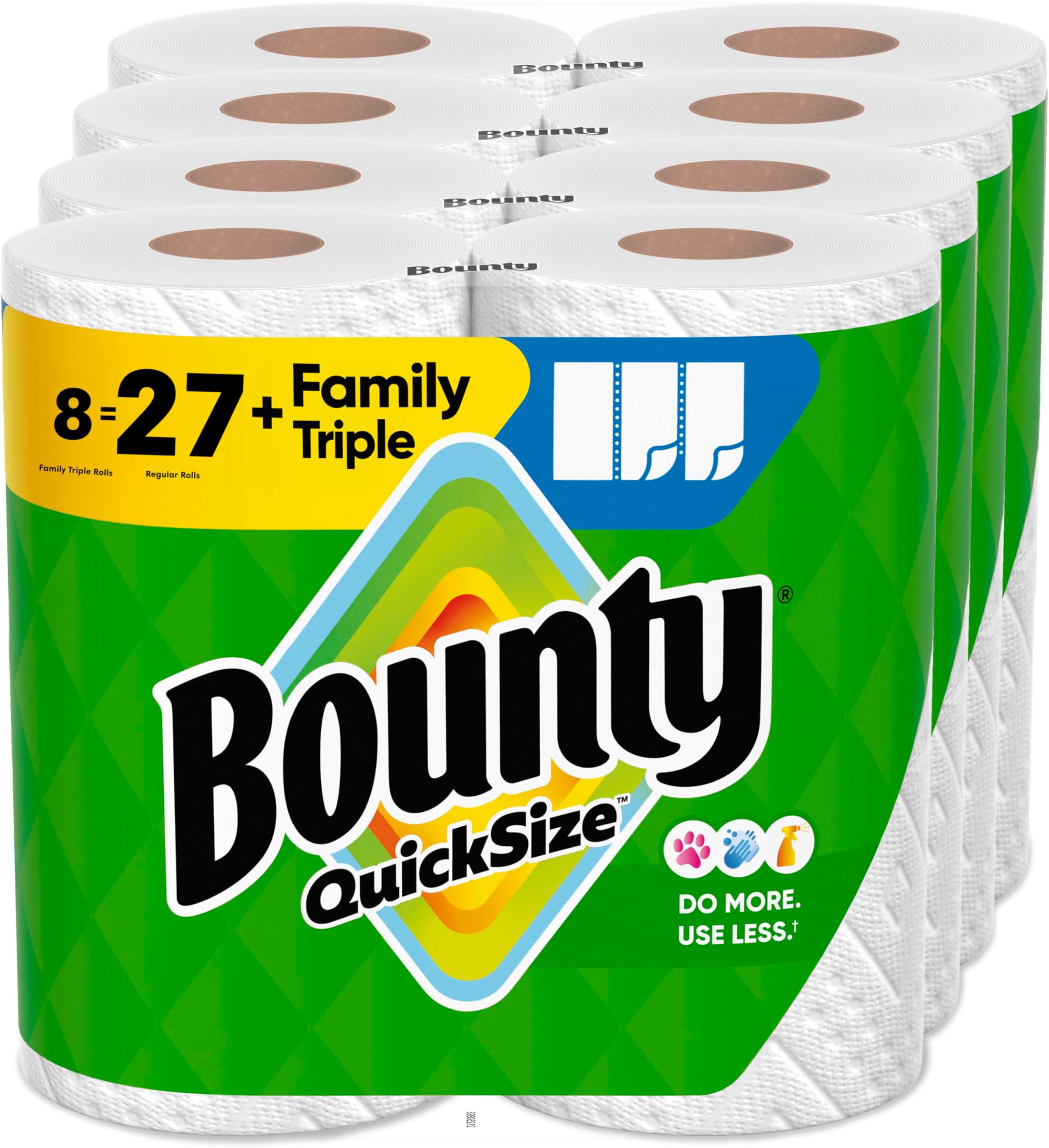 Bounty Select-A-Size Paper Towels, White, 12 Giant Rolls (Equal to 18 Regular Rolls)