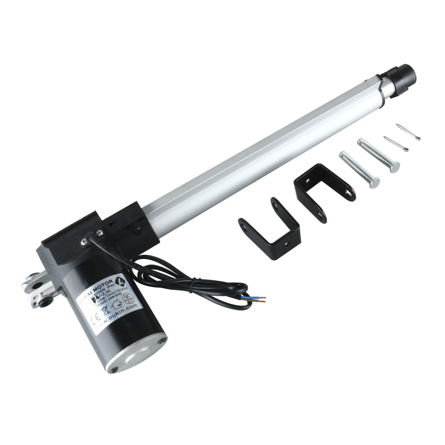 Homend DC 12V Stroke Linear Actuator with Mounting Bracket 6000N/1320LB Maximum Load for Recliner TV Table Lift Massage Bed Electric Sofa Linear Actuator (20 inch)