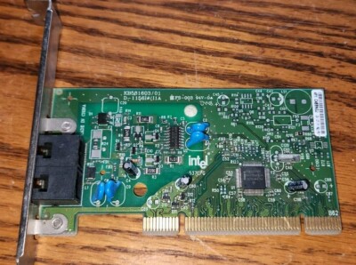 Intel KB581603/01 PCI Fax Dial up 56k Modem Card Dual RJ11