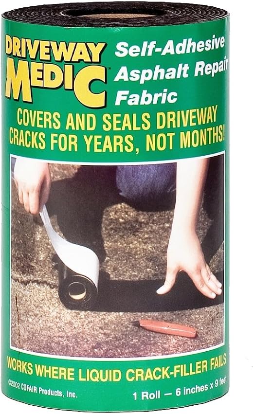 Cofair 609MD Asphalt Repair Fabric, Black