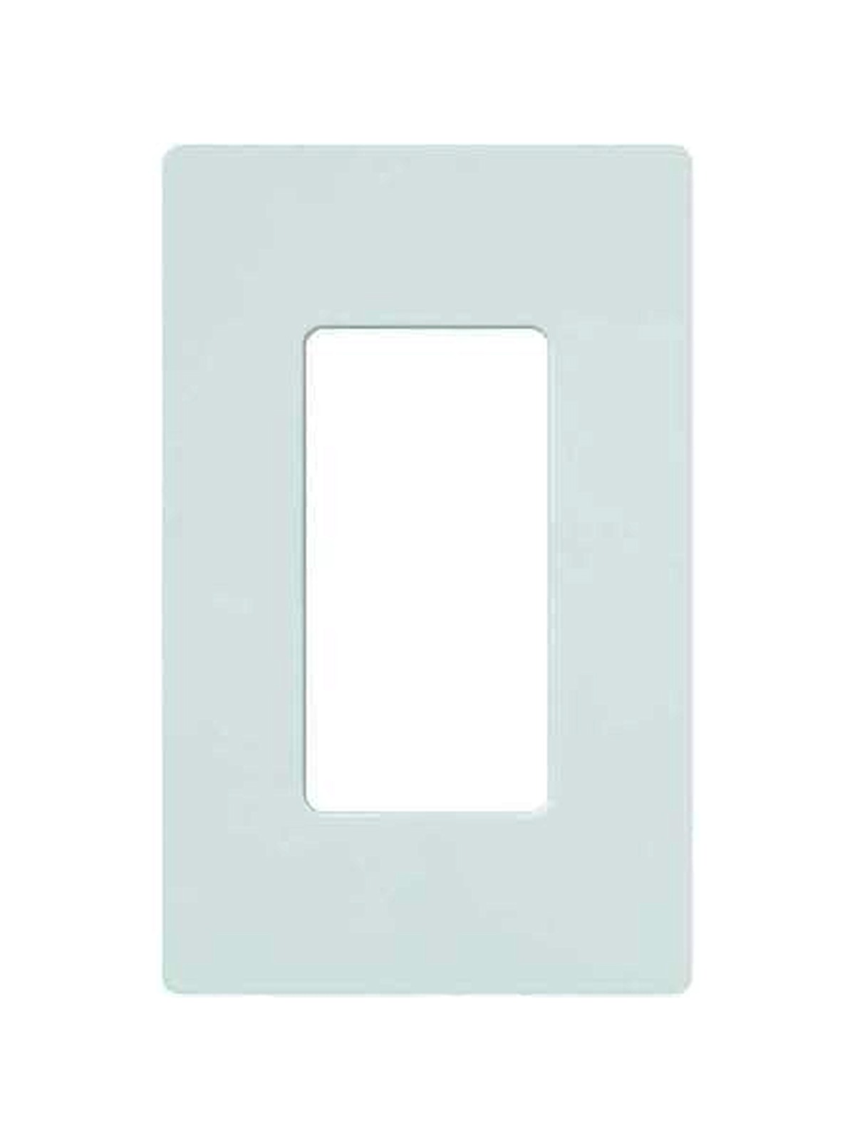 Lutron Claro 1 Gang Decorator Wall Plate, CW-1-WH, White