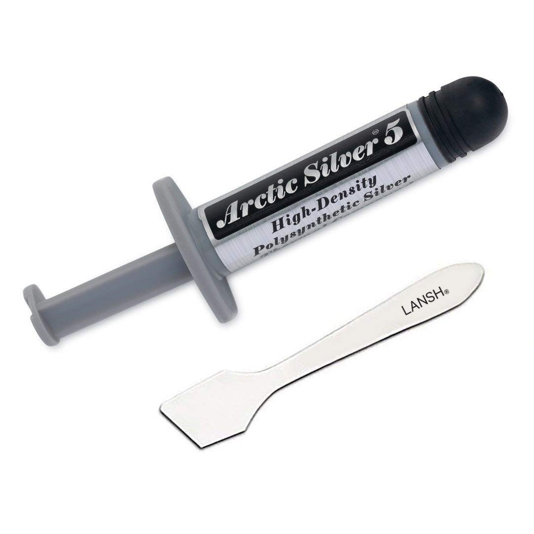 Arctic Silver 3.5g High-Density Polysynthetic Silver Thermal Cooling Compound AS5-3.5G (1 Pack with Tool)