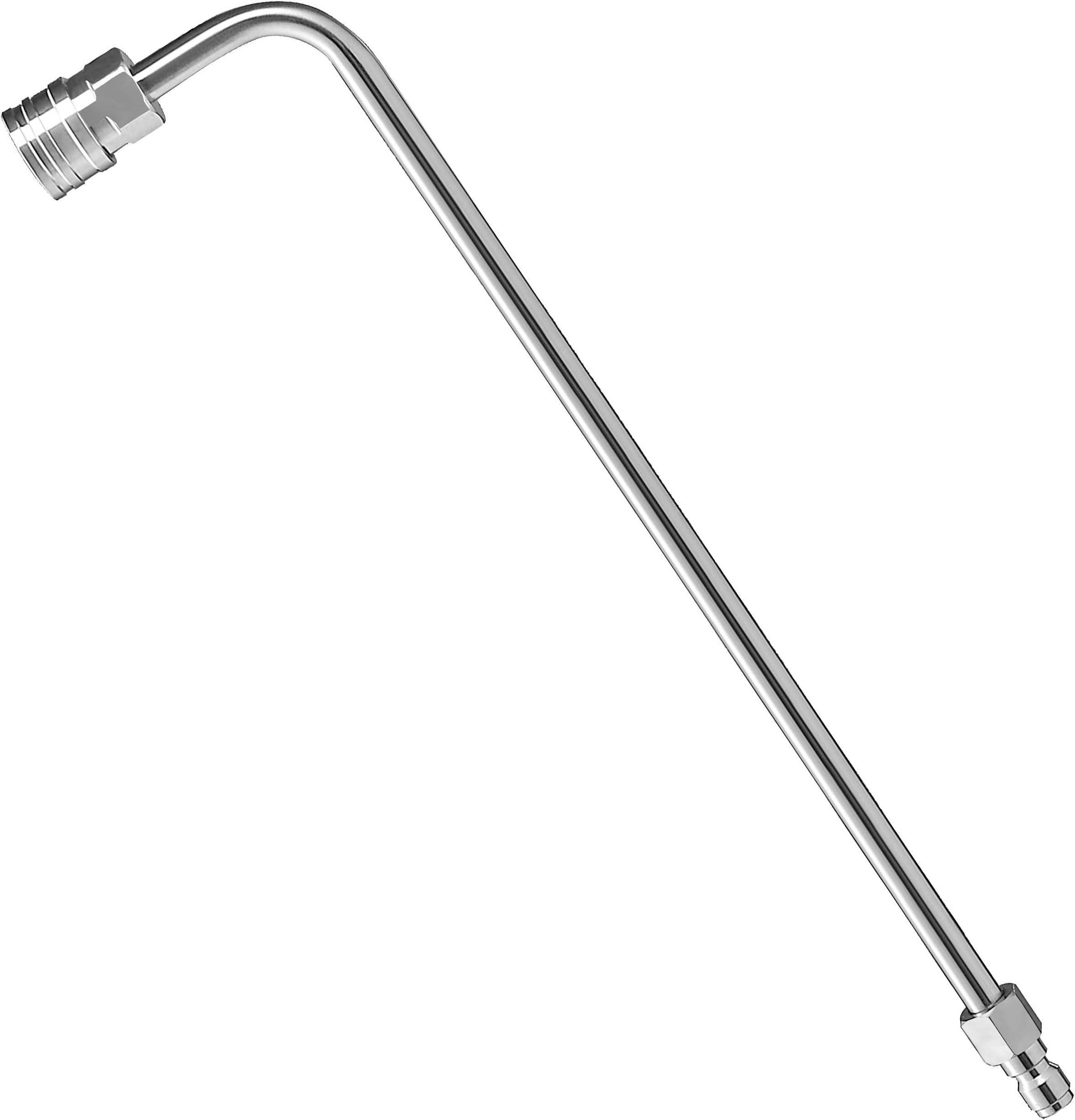 M MINGLE Pressure Washer Wand Extension, 90 Degree Curved Angled, Undercarriage and Gutter Cleaner Attachment, 1/4 Inch Quick Connect, 14 Inch