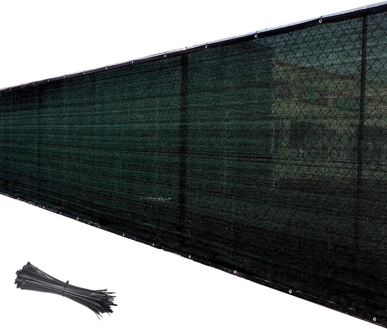 M-Aimee Balcony Privacy Screen, Privacy Screen Fence Heavy Duty Fencing Mesh Shade Net Cover for Wall Garden Yard Backyard Balcony Verandah Porch Patio Pool Backyard Rails (6 feet x 50 feet,Green)